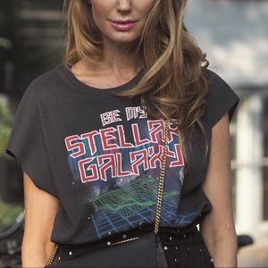 ZARA Be my stellar Galaxy tee never worn